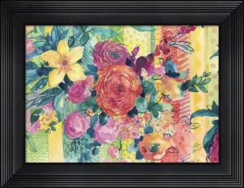 Framed Bohemian Flowers Print