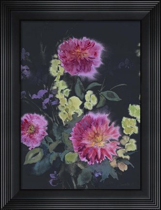 Framed Fluid Flowers 2 Print