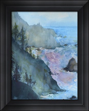 Framed View From The Cliff 2 Print