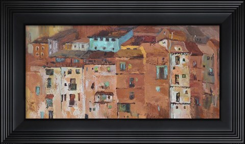 Framed Old Spanish Town Print