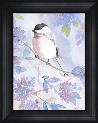 Framed Pastel Birds 2 Print