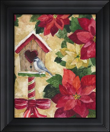 Framed Poinsettia Print
