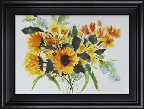 Framed Sunflowers Print