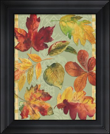 Framed Welcome Leaves Print