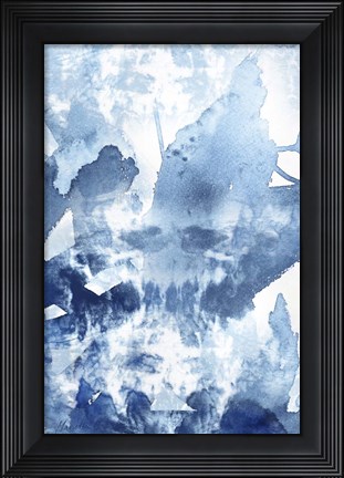 Framed Indigo 4 Tie Dye Print