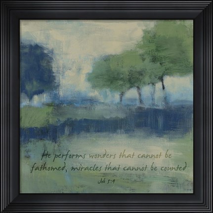 Framed Wonders Verse Print