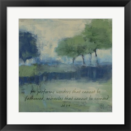 Framed Wonders Verse Print