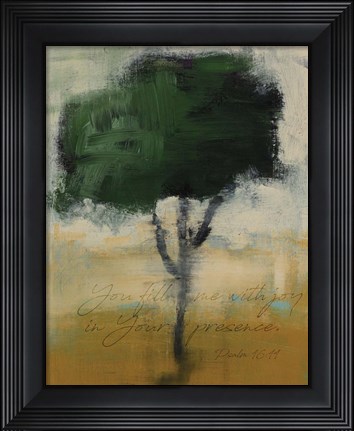 Framed Joy in Your Presence Verse Print