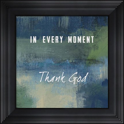 Framed Thank God Print