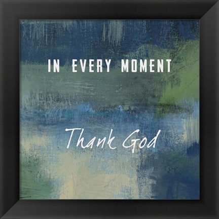 Framed Thank God Print