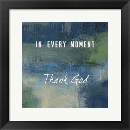 Framed Thank God Print