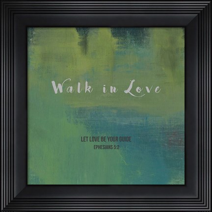 Framed Walk In Love Print