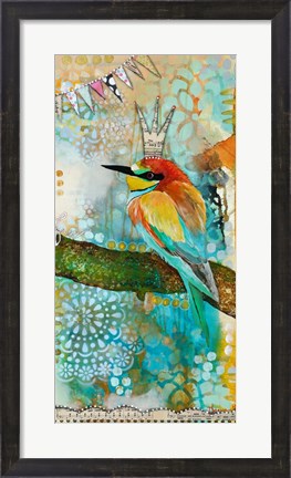 Framed Crowned Bird Print