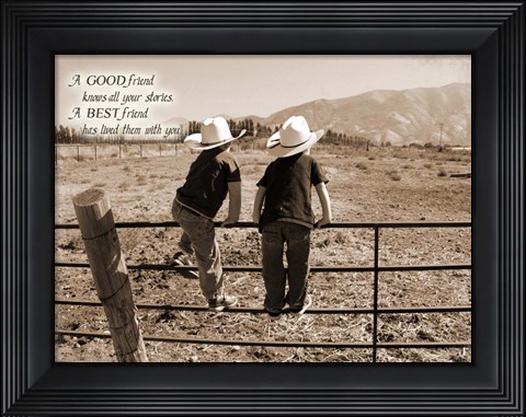 Framed Rough &amp; Tough Print
