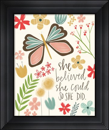 Framed Believed She Could Print