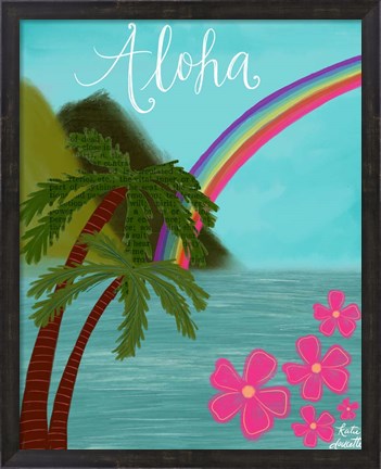 Framed Aloha Print