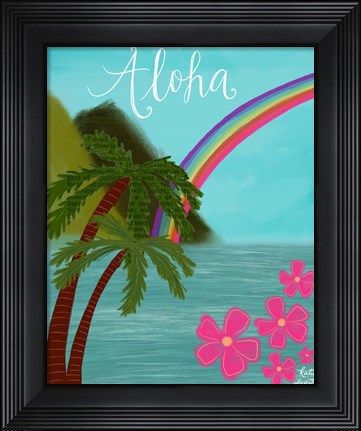 Framed Aloha Print