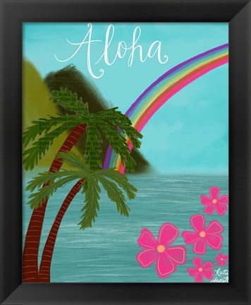 Framed Aloha Print