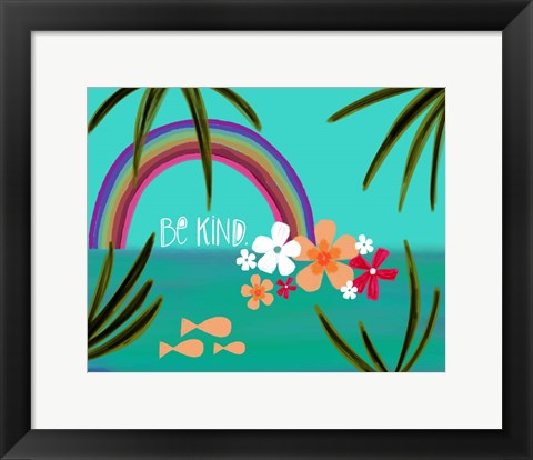 Framed Be Kind Print