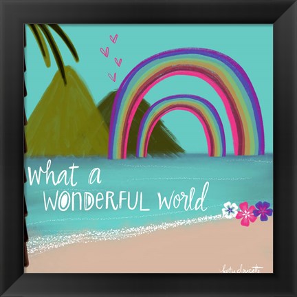 Framed Wonderful World Print