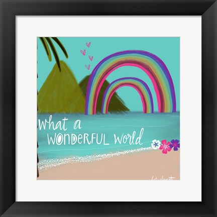 Framed Wonderful World Print