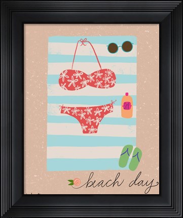Framed Beach Day Print