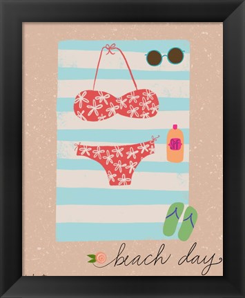 Framed Beach Day Print