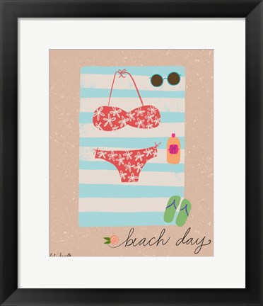 Framed Beach Day Print