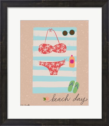 Framed Beach Day Print