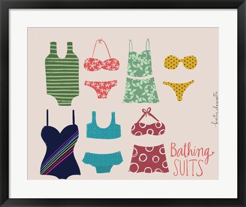 Framed Bathing Suits Print