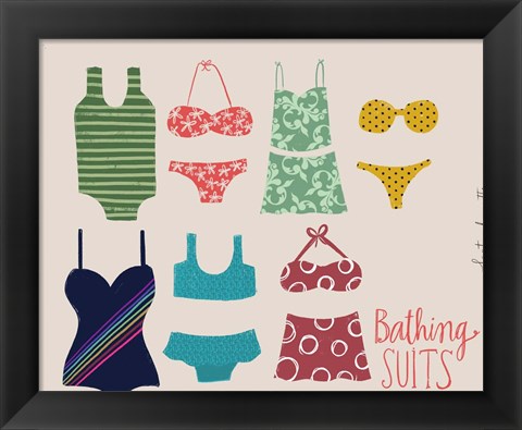 Framed Bathing Suits Print