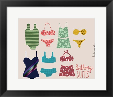 Framed Bathing Suits Print