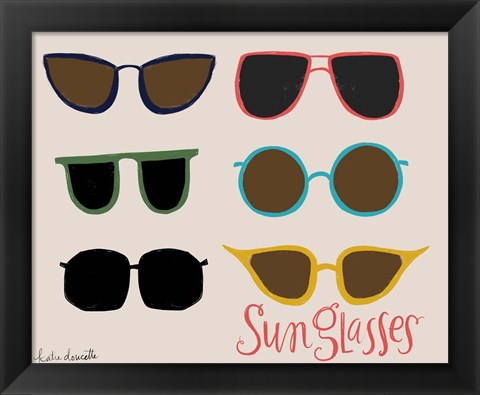 Framed Sunglasses Print
