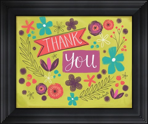 Framed Thank You Print