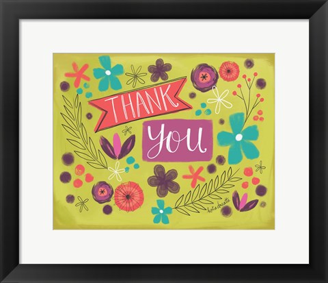 Framed Thank You Print