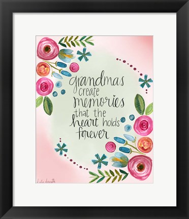 Framed Grandma Memories Print