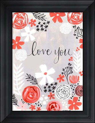 Framed Love You Print