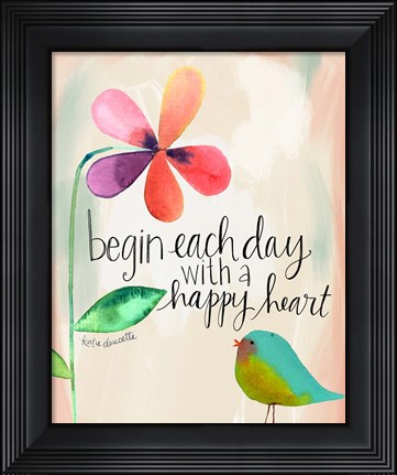Framed Happy Heart Print