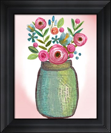 Framed Bouquet Collage Print