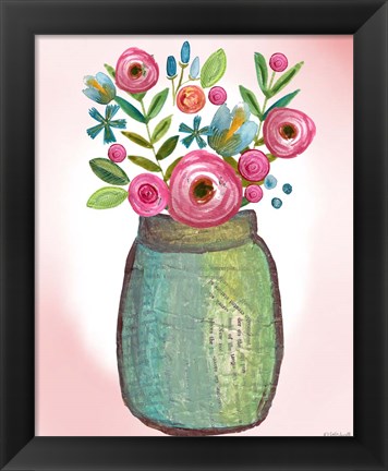 Framed Bouquet Collage Print
