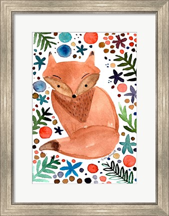 Framed Watercolor Fox Print