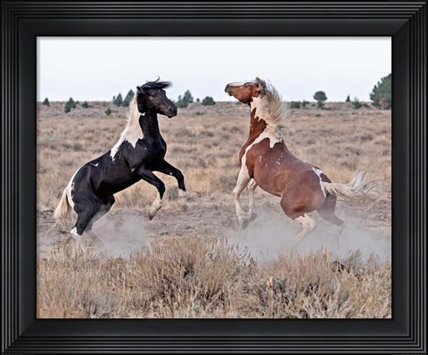 Framed Domino &amp; Aztec Print