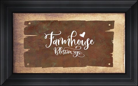 Framed Farmhouse Blessings Print