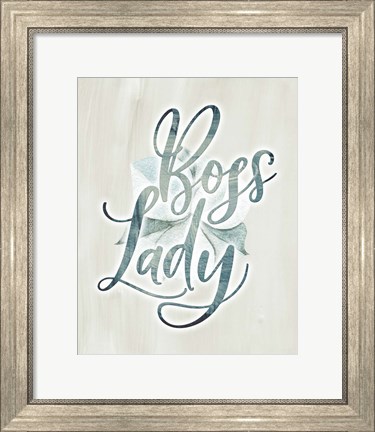 Framed Boss Lady Floral Print