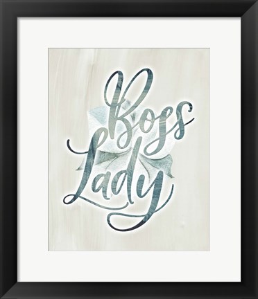 Framed Boss Lady Floral Print