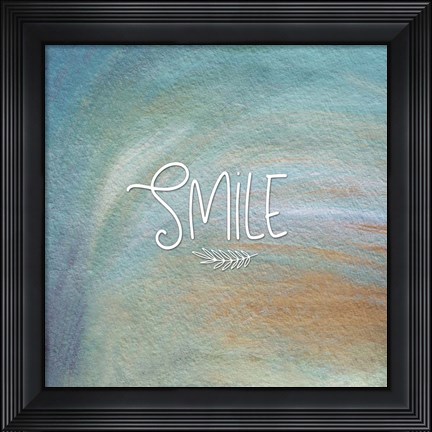 Framed Smile Colorful Print