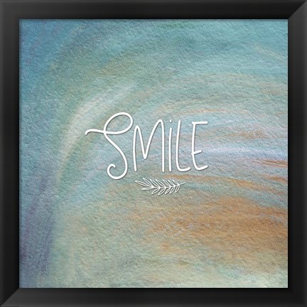 Framed Smile Colorful Print