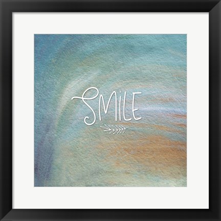 Framed Smile Colorful Print