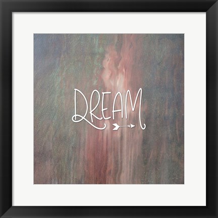 Framed Dream Colorful Print