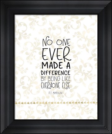 Framed Difference Quote Print